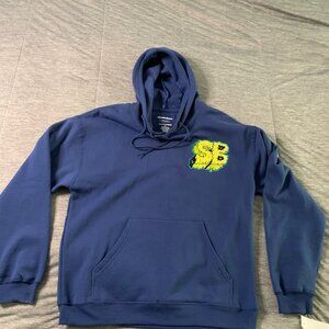 SpongeBob SquarePants Hoodie Adult Large Blue Nickelodeon NWT
